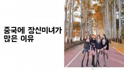 중국에 장신미녀가 많은 이유