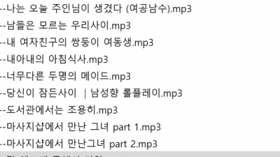 저도 asmr 드랍해봅니다