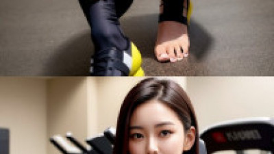 AI가 그린 헬스장 여인들